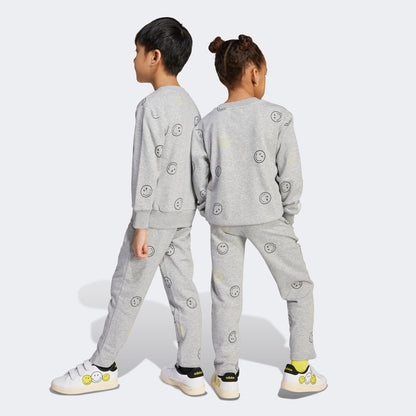 Adidas X Smileyworld Çocuk Gri Eşofman Takımı