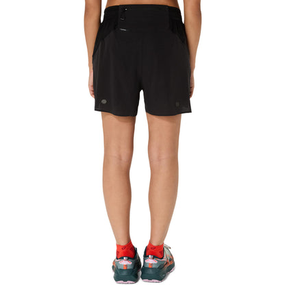 Asics Fujitrail Elite 3.5in Kadın Siyah Koşu Şortu