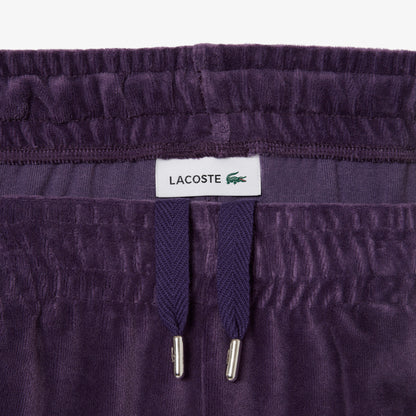 Lacoste Kadın Wide Leg Desenli Mor Eşofman Altı