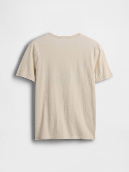 Bej Gap Logo T-shirt