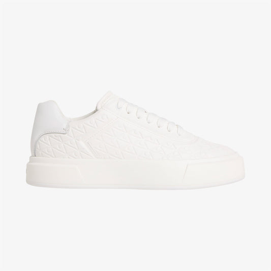 Calvin Klein Basket Cups Lace Up Kadın Beyaz Sneaker