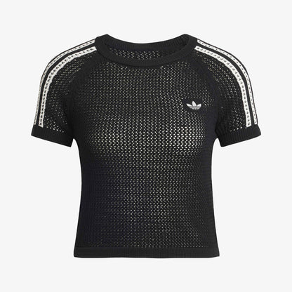 Adidas Crochet Tee Kadın Siyah T-shirt