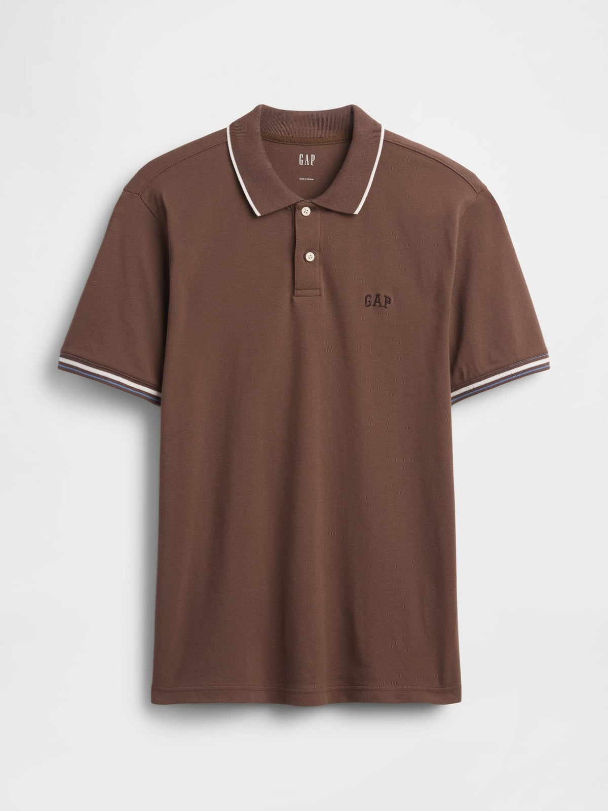 Kahverengi Gap Logo Piqué Polo Yaka T-shirt