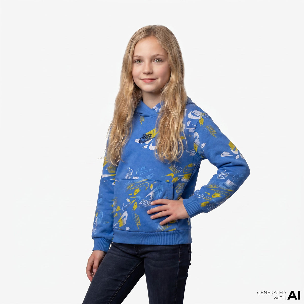 Nike Sportswear Reveal Çocuk Renkli Sweatshirt