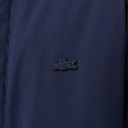 Lacoste Erkek Relaxed Fit Dik Yaka Lacivert Mont