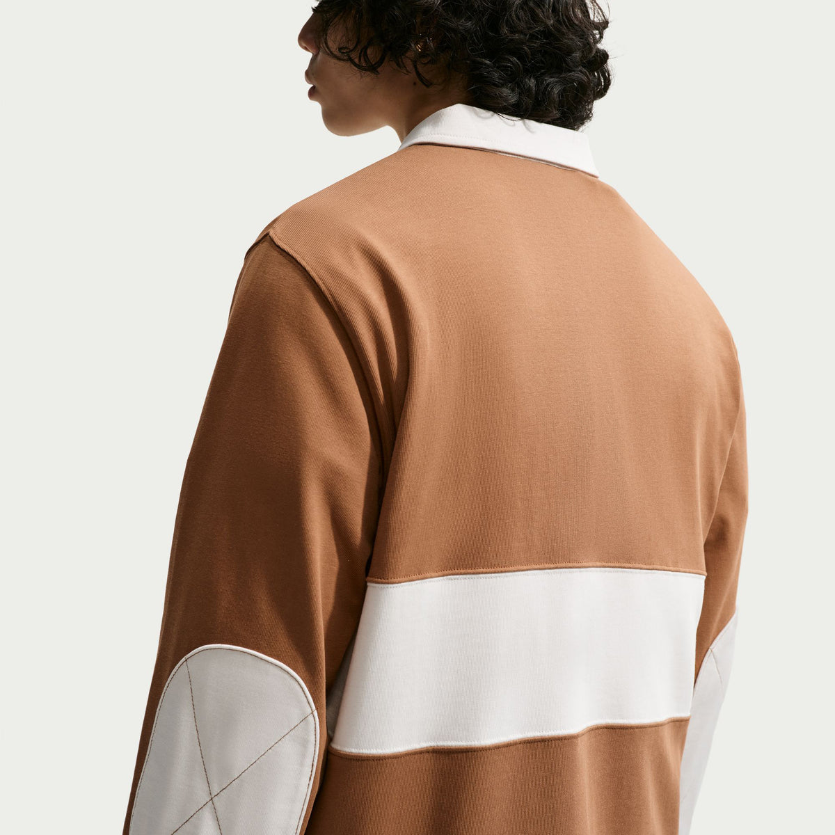 Nike Club Long Sleeve Rugby Erkek Kahverengi T-shirt