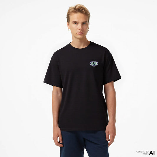 Vans Road Stop Ss Erkek Siyah T-shirt