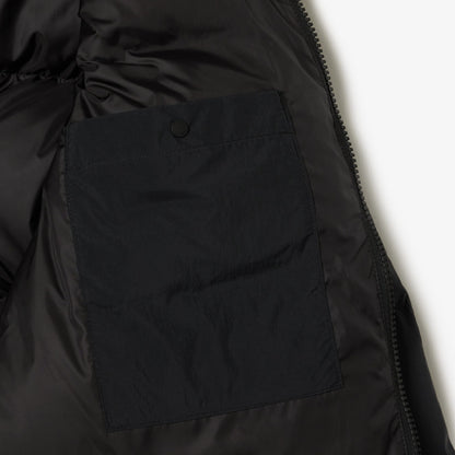 Lacoste Relaxed Fit Kapüşonlu Kadın Siyah Mont