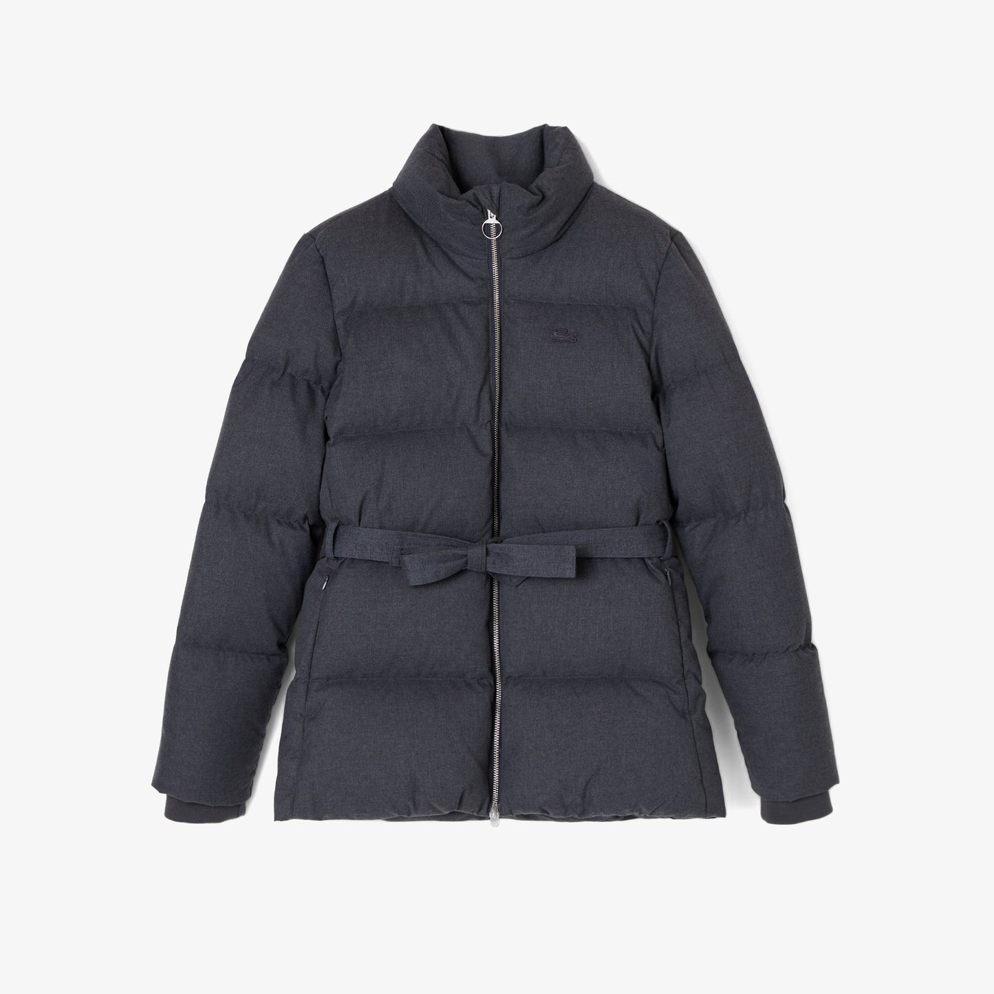 Lacoste Kadın Dik Yaka Koyu Gri Mont