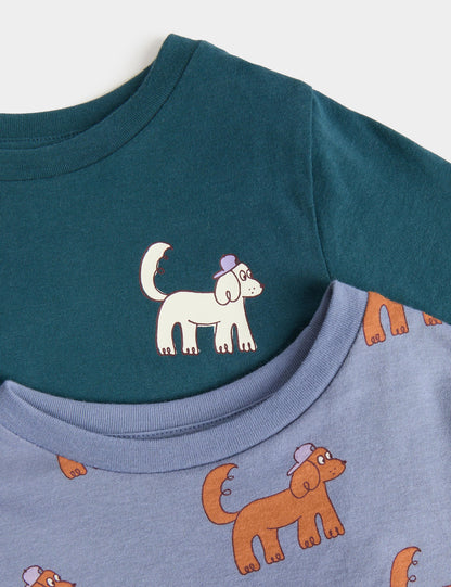 2'li %100 Pamuk Pijama Seti – 1-8 Yaş