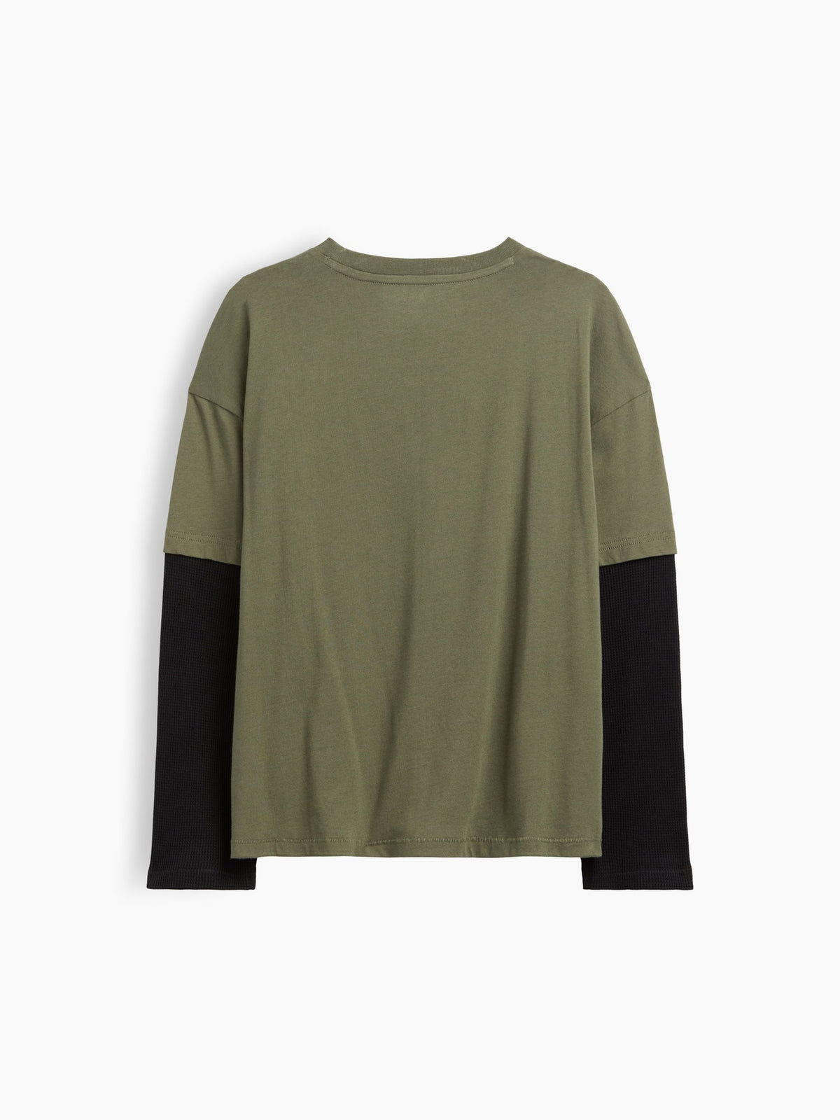 Haki Relaxed Grafik Baskılı T-shirt