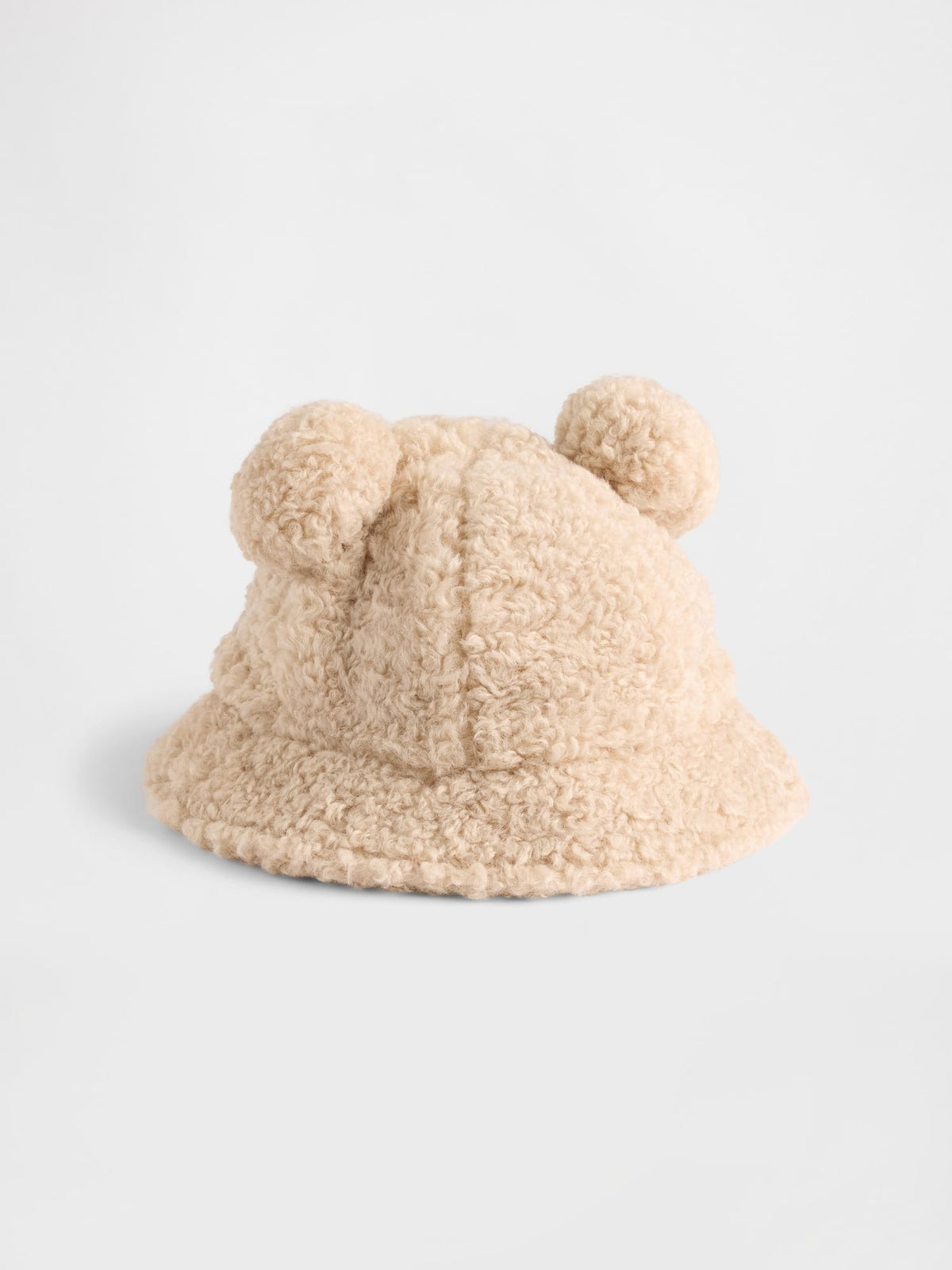 Bej Recycled Sherpa Bear Bucket Şapka