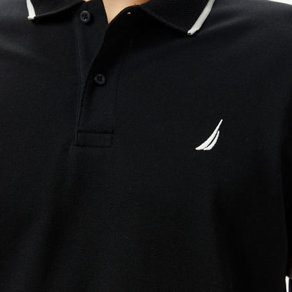 Nautica Erkek Siyah Classic Fit Polo Yaka T-shirt