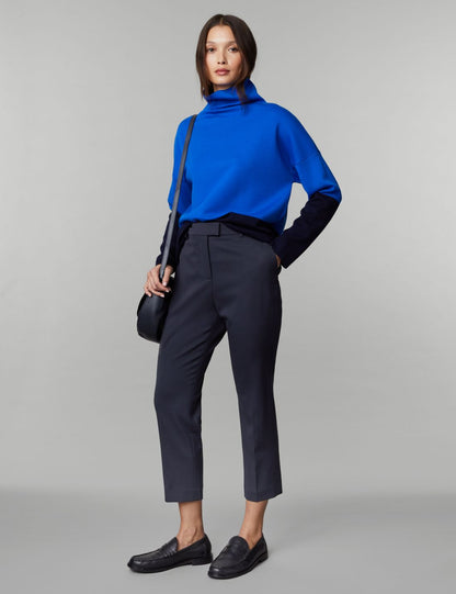Straight Leg Yün Crop Pantolon
