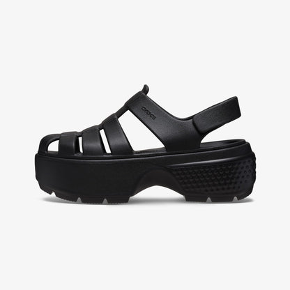 Crocs Stomp Fisherman Kadın Siyah Sandalet
