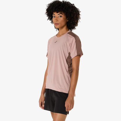 Asics Fujitrail Elite Ss Top Kadın Pembe Koşu T-shirt
