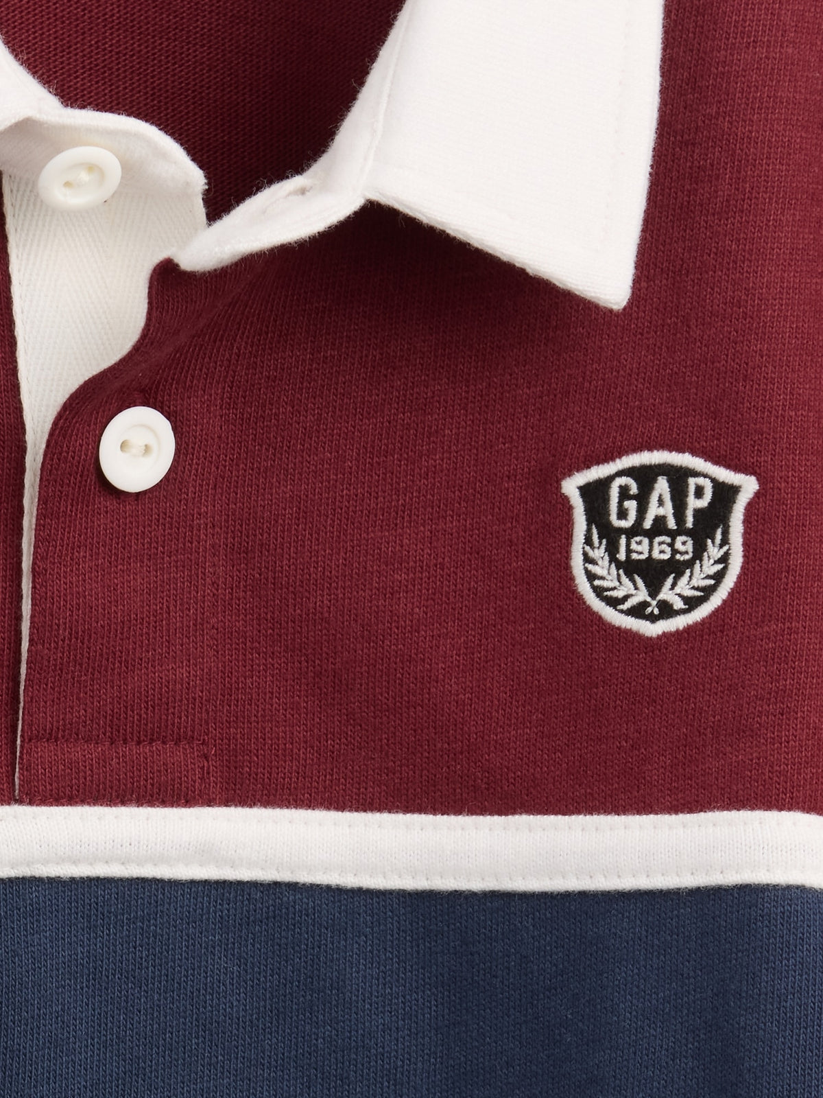 Bordo Colorblock Rugby Polo T-shirt