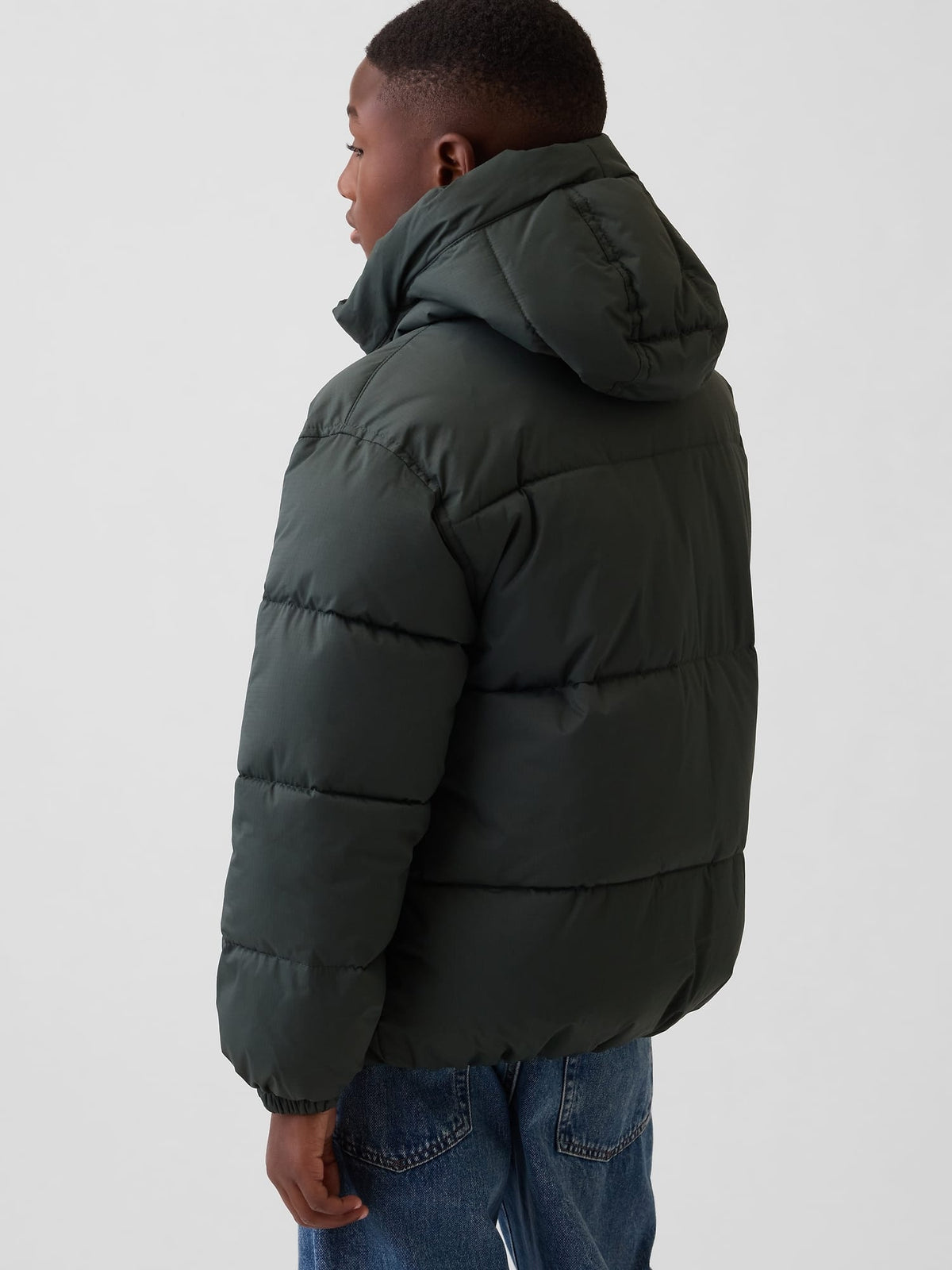 Pembe Midweight Hooded Puffer Şişme Mont