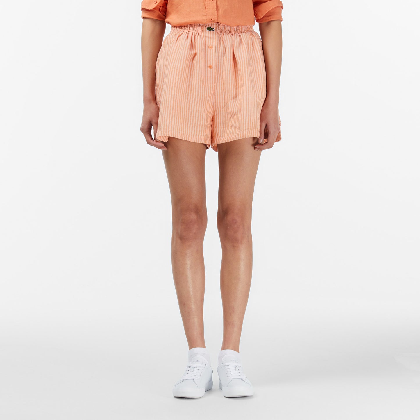 Lacoste Oversize Fit Kadın Turuncu Şort