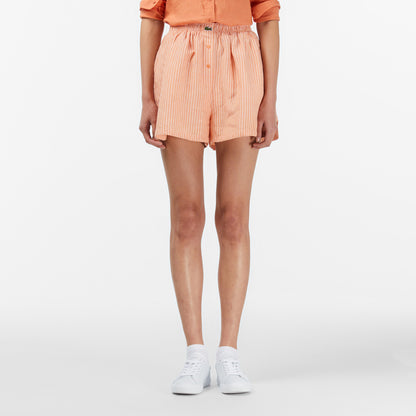 Lacoste Oversize Fit Kadın Turuncu Şort