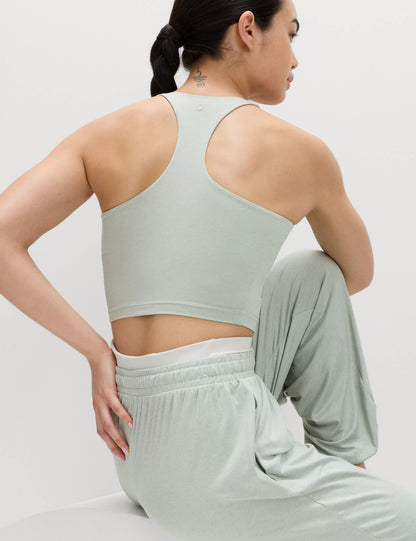 Supersoft Yuvarlak Yaka Crop Üst