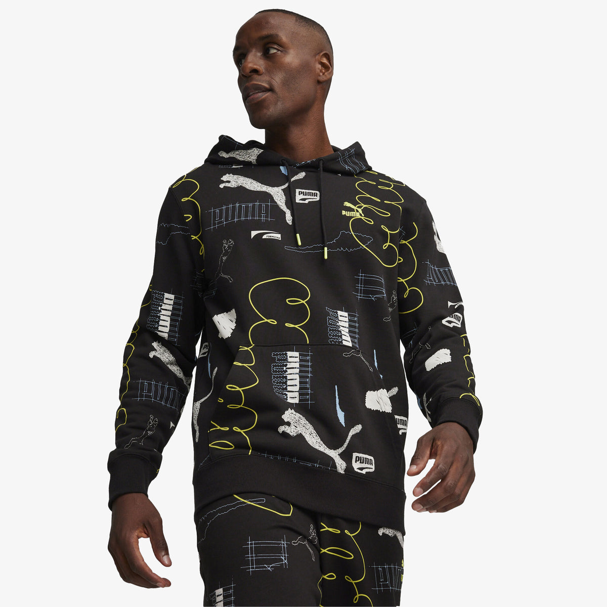 Puma Brand Love Erkek Siyah Hoodie