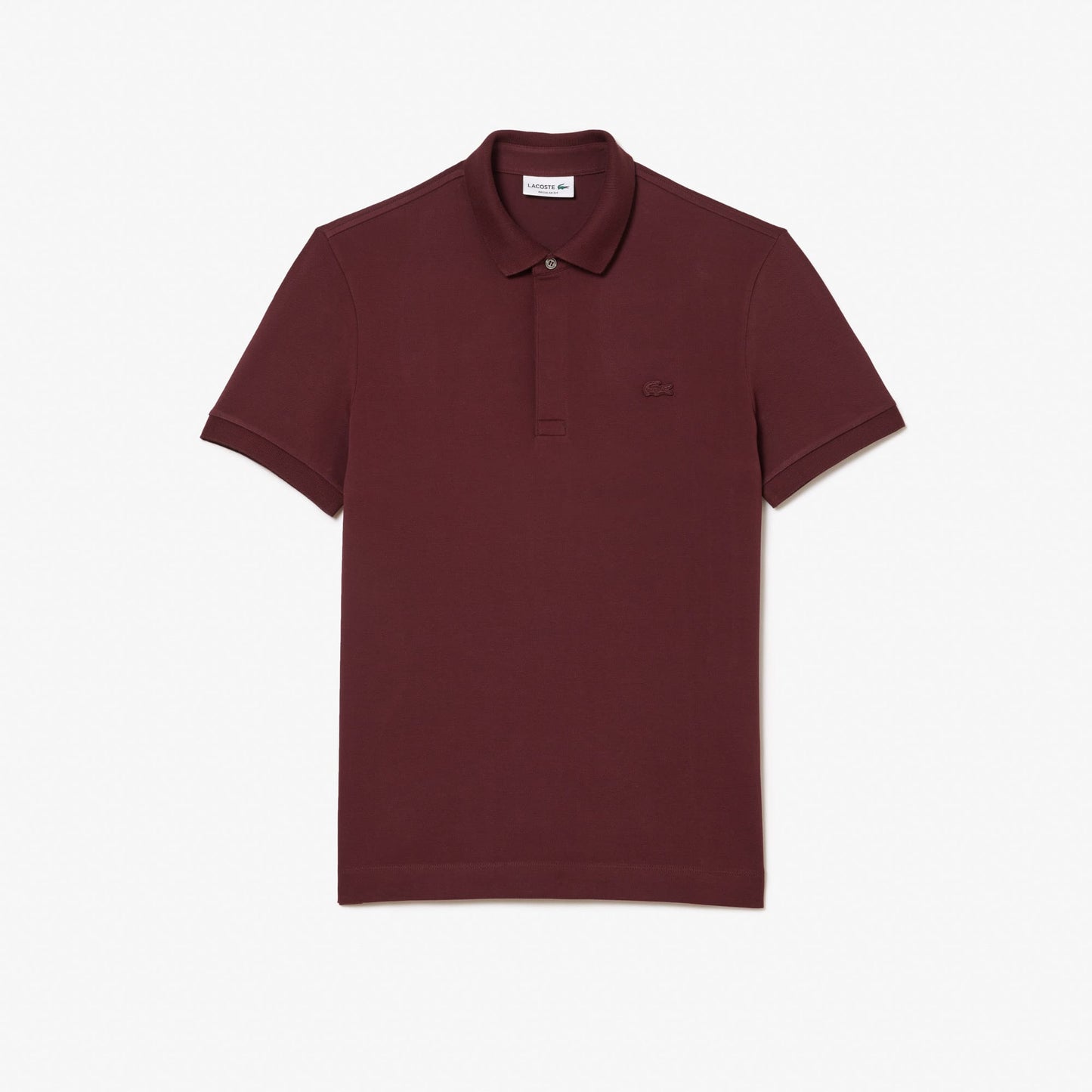 Lacoste Paris erkek Regular Fit Bordo Polo