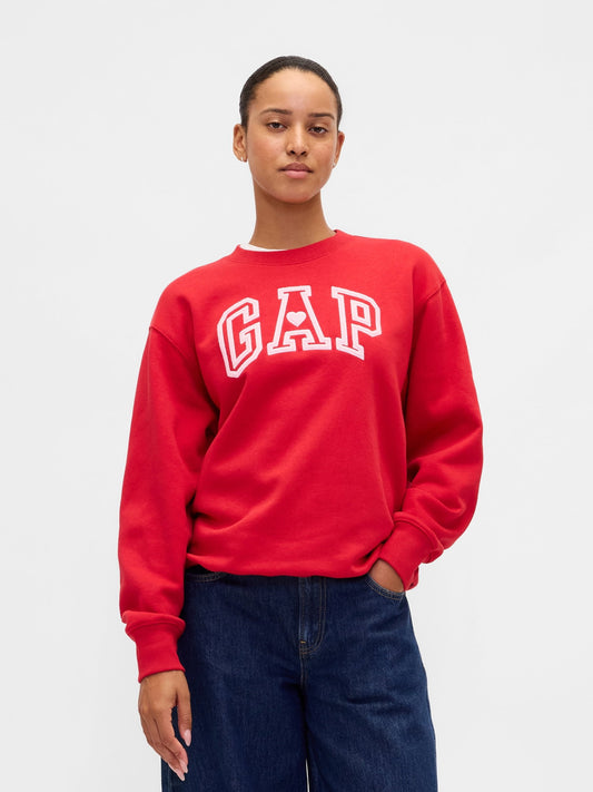 Kırmızı Vintagesoft Gap Logo Tunik Sweatshirt