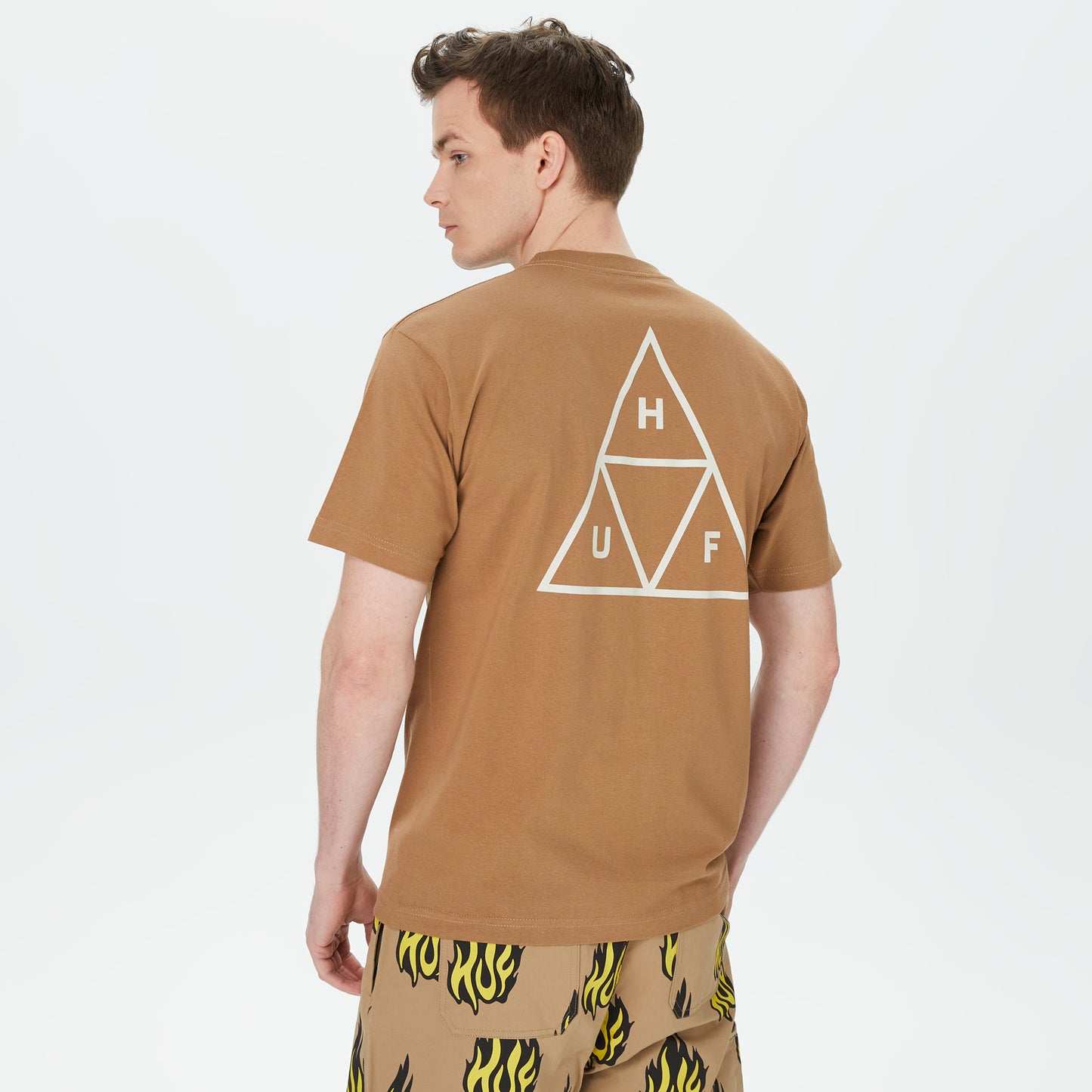 Huf Set Tt Erkek Kahverengi T-shirt