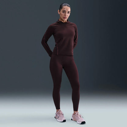 Nike Universa Dri-fıt Slim Hooded Long-sleeve Kadın Bordo Koşu Sweatshirt