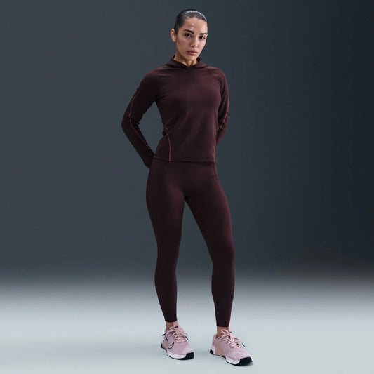Nike Universa Dri-fıt Slim Hooded Long-sleeve Kadın Bordo Koşu Sweatshirt
