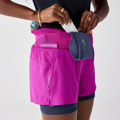 Brooks High Point 3 2-in-1 2.0 Kadın Pembe Şort