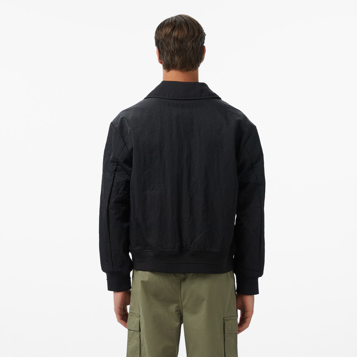 Calvin Klein Nylon Collared Reversible Erkek Siyah Ceket