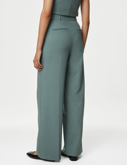 Yüksek Bel Wide Leg Pantolon