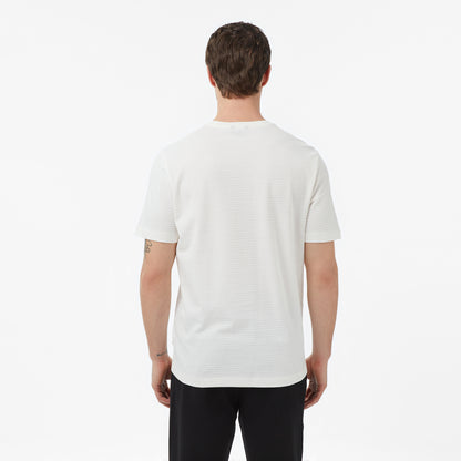 Nautica Erkek Krem Regular Fit Çizgili T-shirt