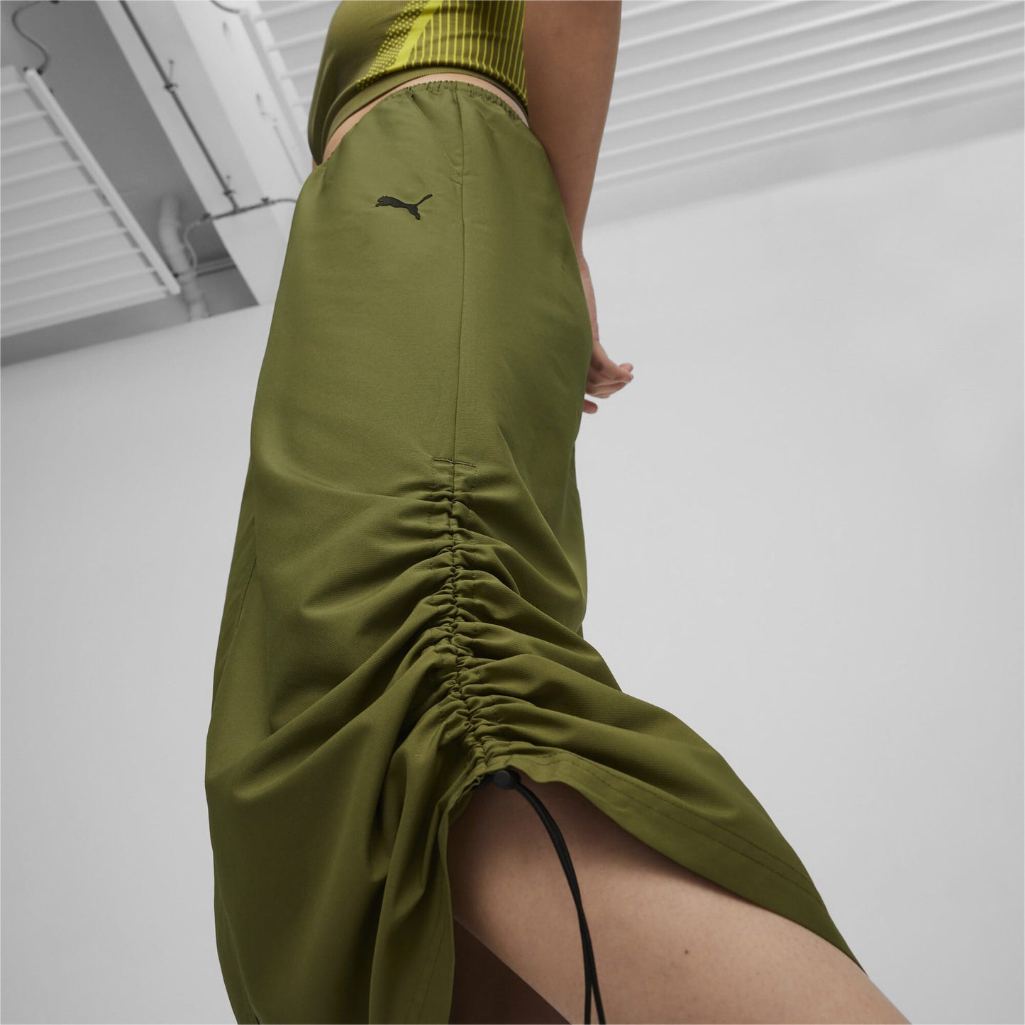 Puma Dare To Midi Woven Skirt Kadın Yeşil Etek