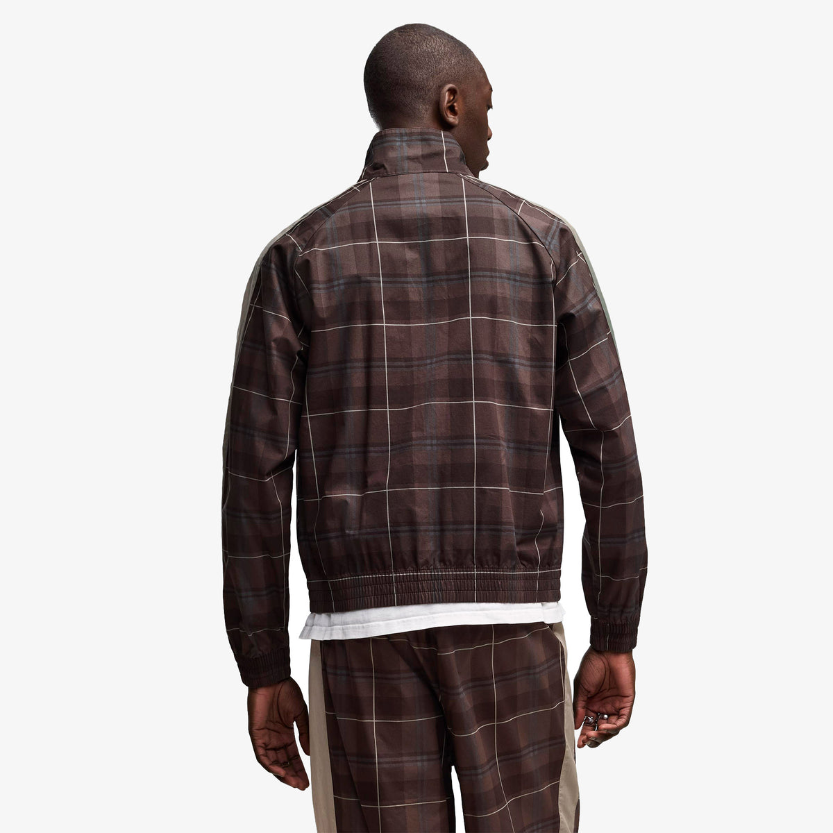 Puma T7 Relaxed Tartan Woven Erkek Kahverengi Ceket