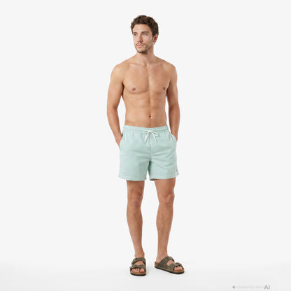 Tommy Hilfiger Essentials Erkek Yeşil Deniz Şortu