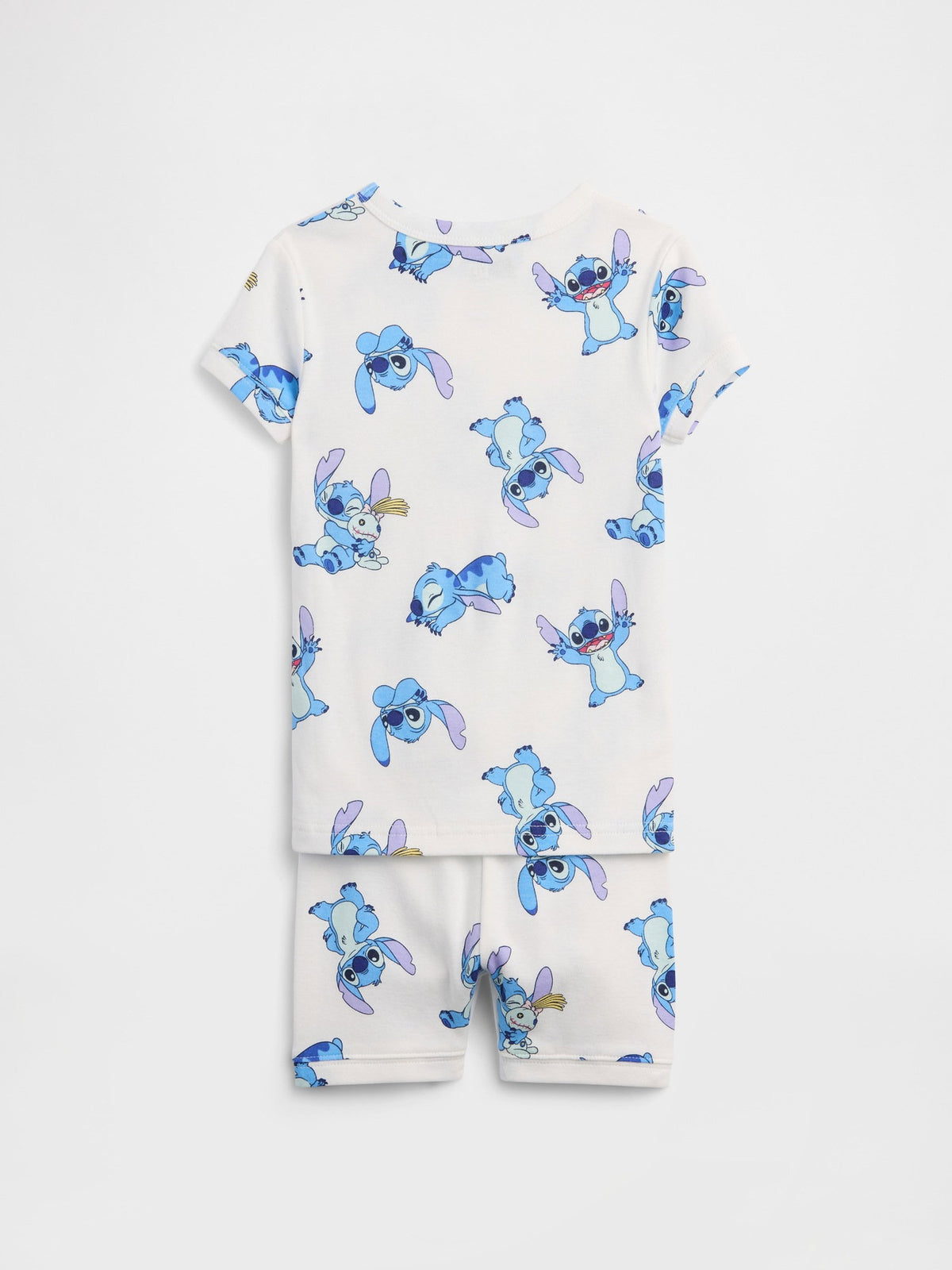 Beyaz Lilo Ve Stitch Baskılı Pijama Seti