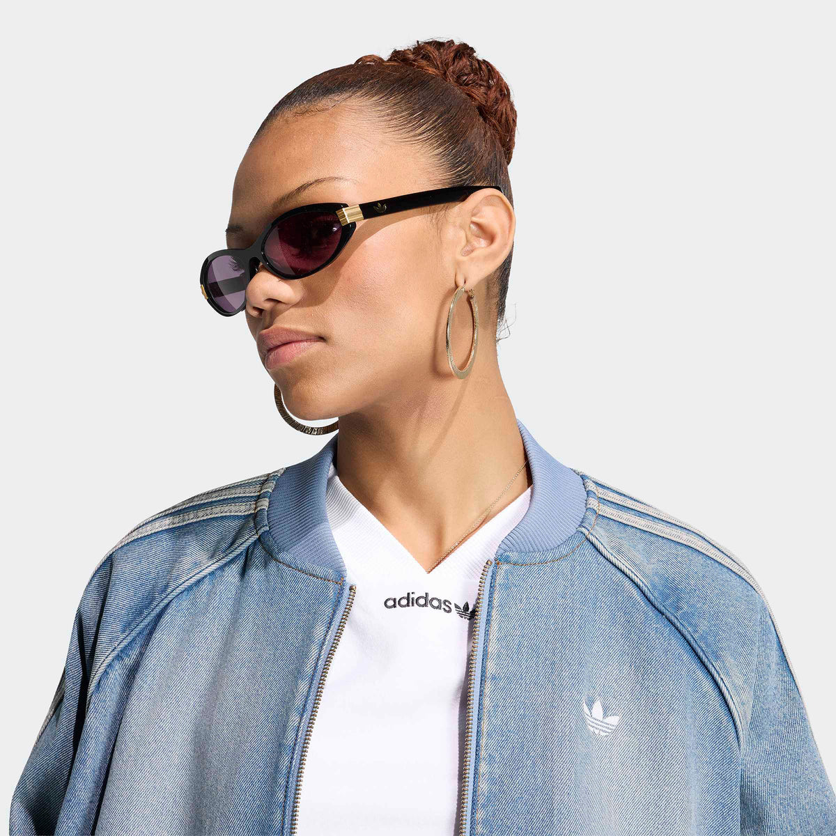 Adidas Oversized Denim Kadın Mavi Ceket