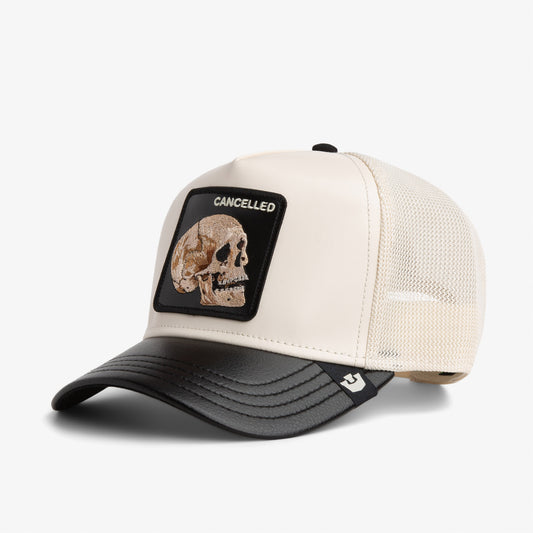 Goorin Bros Faux Leather Skull Unisex Beyaz Şapka