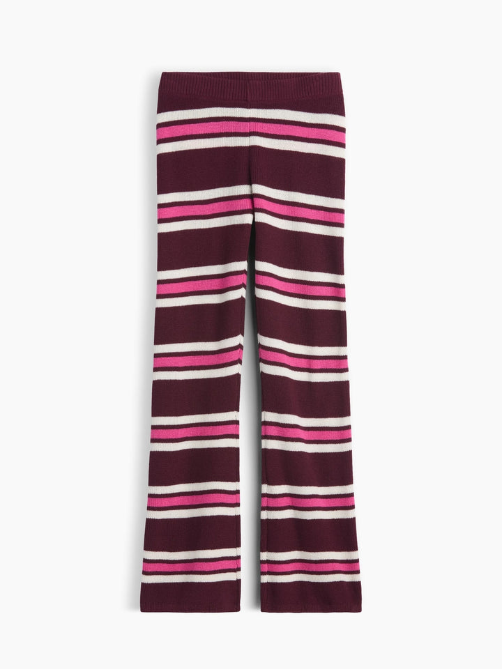 Bordo Pull-on Flare Pantolon