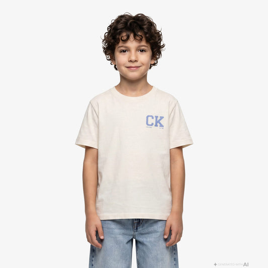 Calvin Klein Chest Logo Çocuk Sarı T-shirt