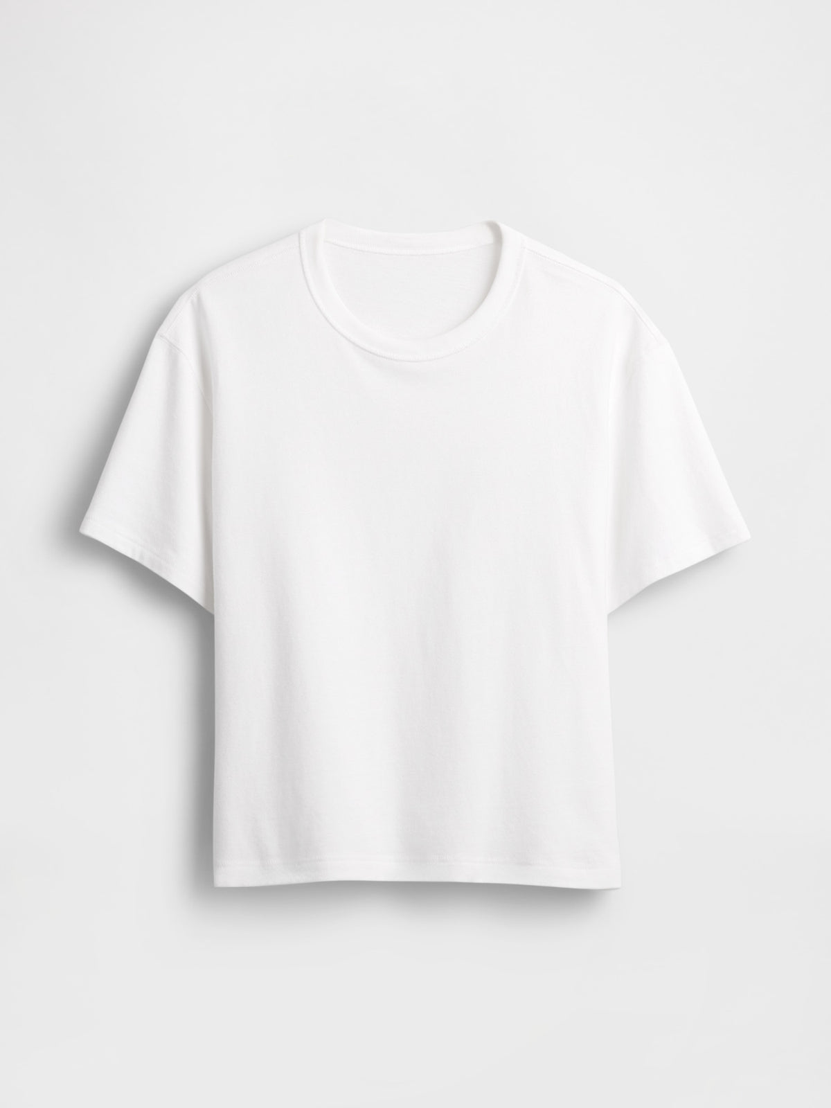 Beyaz Heavyweight Crop T-shirt