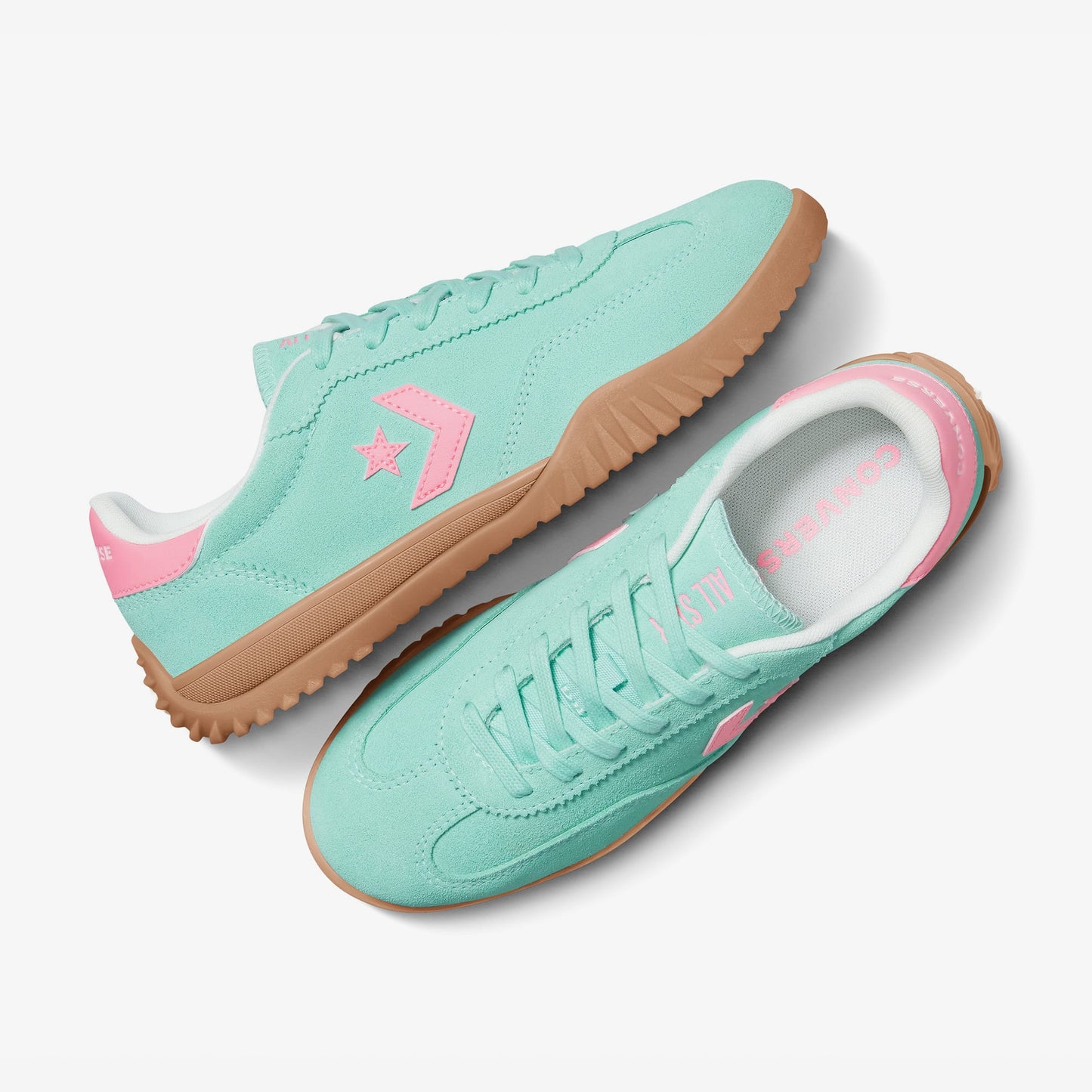 Converse Run Star Trainer Suede Unisex Yeşil Sneaker