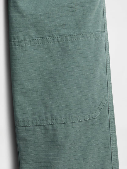 Yeşil Pull-on Baggy Double-knee Carpenter Pantolon