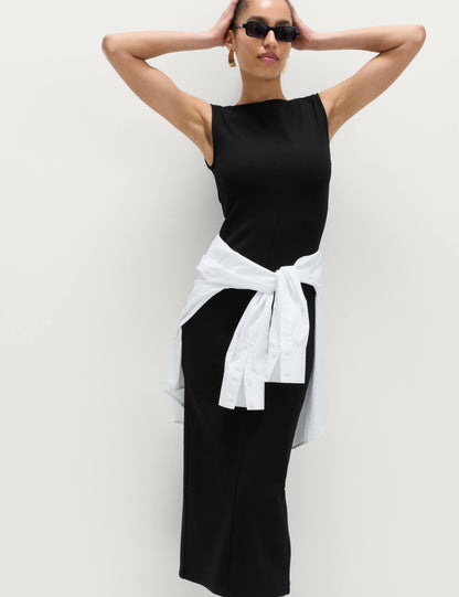 Jersey Midi Bodycon Elbise