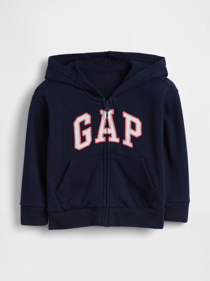Lacivert Babygap Rahat Logo Fermuarlı Sweatshirt