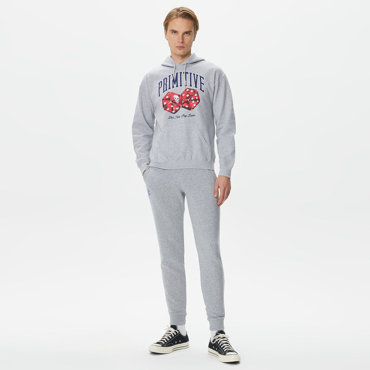 Primitive Payday Erkek Gri Hoodie