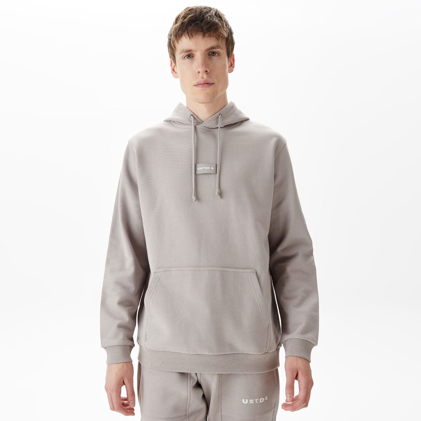 United4 Classic Erkek Gri Hoodie